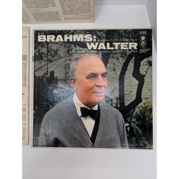 Bruno Walter Brahms Symphony No 4 Symphony No 3 Symphony No 2 Lot of 3 Albums - Picture 6 of 8